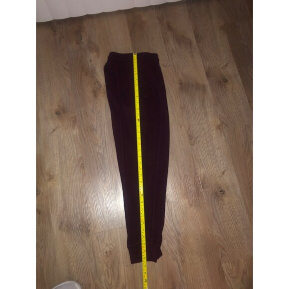 MONDETTA-WOMENS BURGUNDY ELASTIC WAIST TAPPER LEG SWEATPANTS SIZE SMALL - Picture 4 of 5